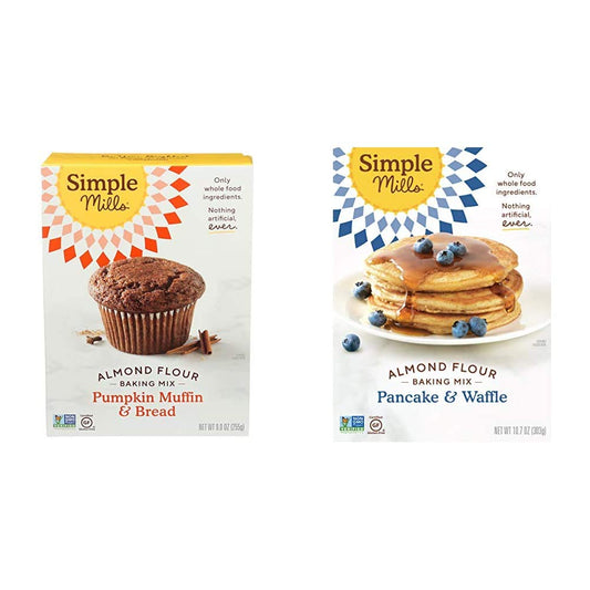 Simple Mills Almond Flour Baking Mixes - Gluten Free Pumpkin Bread and Pancake & Waffle Mixes