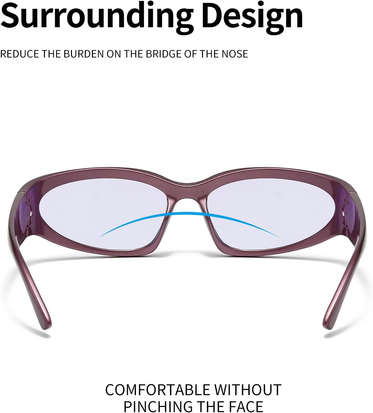 SOAR&EAGLE Y2K 3Pack Polarized sunglasses Wrap Around Men's Women's sunglasses Fashion Sport Shades Sun Glasses