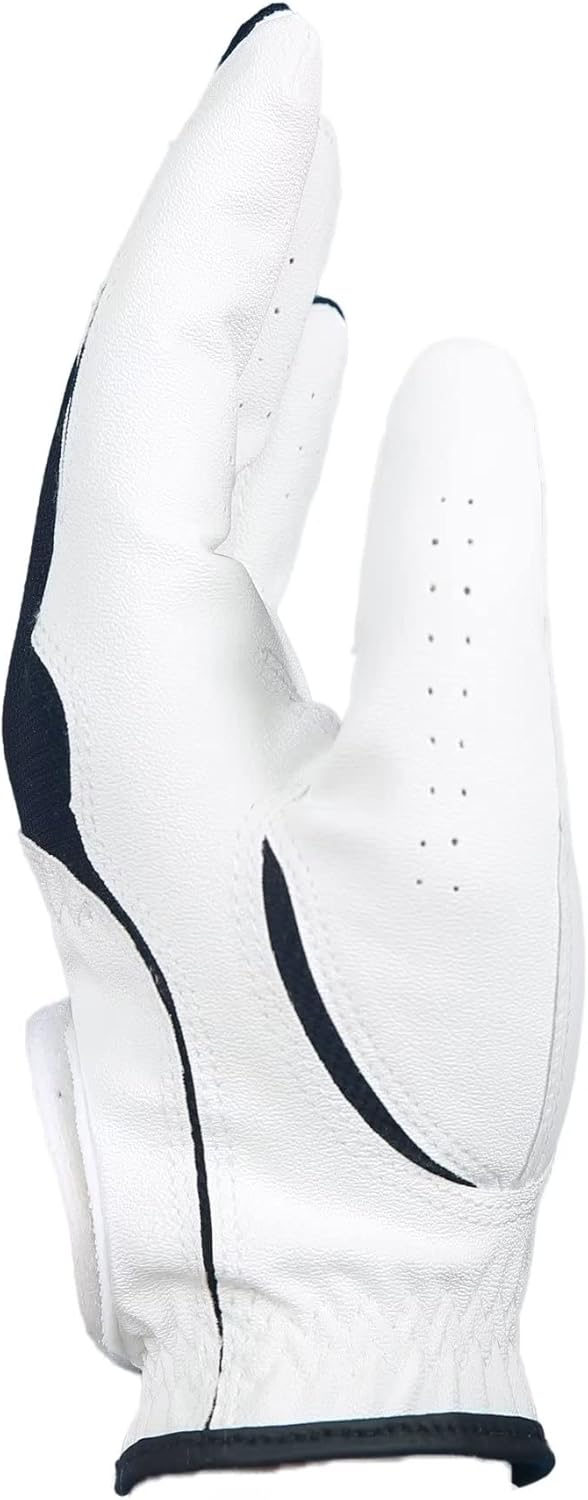 Men's Golf Glove Premium Synthetic Leather,Net Fabric,Stable Grip,Six Pack Value Left Hand Right Hand（Left is Wear on Left Hand,Right is Wear on Right Hand）