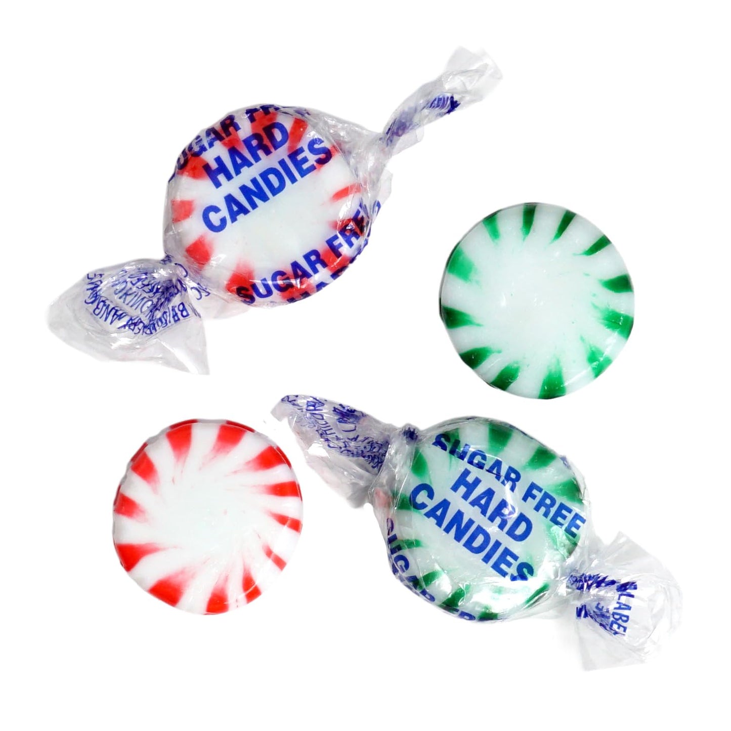 Arcor Sugar Free Peppermint and Spearmint Starlight Mints, 1 Pound Bulk Bag (Approx. 70 Pieces), Individually Wrapped Hard Candy, The Hampton Popcorn & Candy Company
