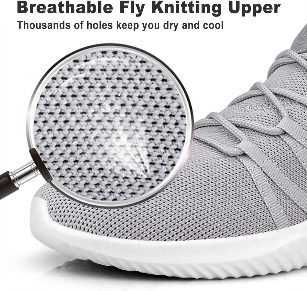 Feethit Mens Slip On Running Shoes Breathable Lightweight Comfortable Fashion Non Slip Sneakers for Men