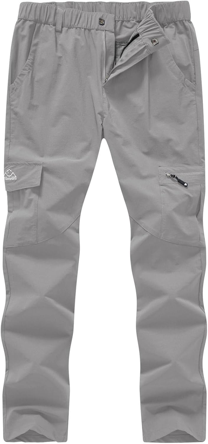 YSENTO Women's Hiking Pants Lightweight Stretch Quick Drying UPF 50 Camping Travel Work Cargo Pants 6 Pockets