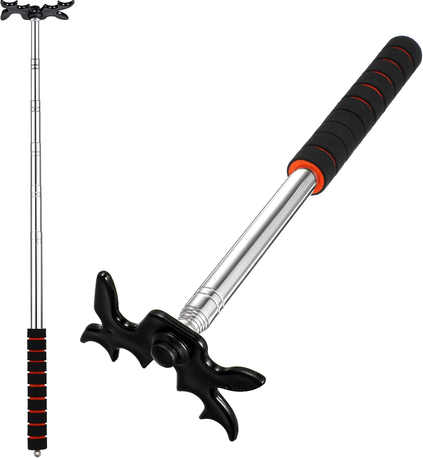 Skylety Retractable Billiard Cue Stick Bridge with Bridge Head, Snooker Set Billiard Pool Cue Accessory for Pool Table