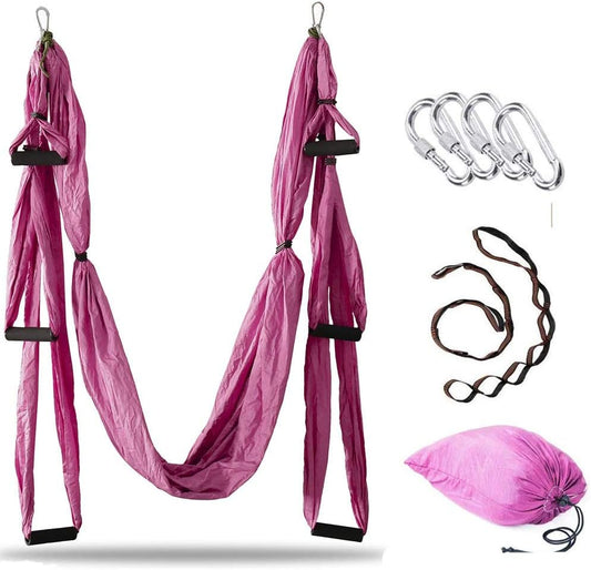 Aerial Yoga Swing Set, Ultra Strong Hammock Trapeze Extension, Antigravity Ceiling Hanging Sling Inversion Exercises