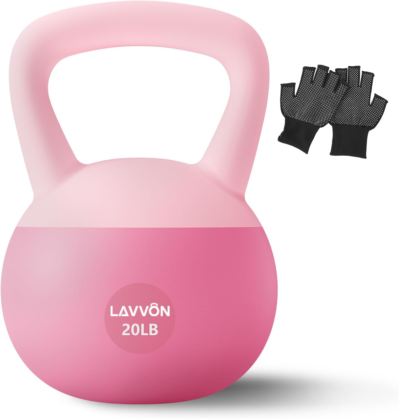 Soft Kettlebell - Cushioned Impact-Resistant Base and Anti-Slip, Kettle bell Anti-Slip Grip Weight for Home Workouts, Safe Strength Training Kettlebells Sets for Women & Men, With Non-slip Gloves