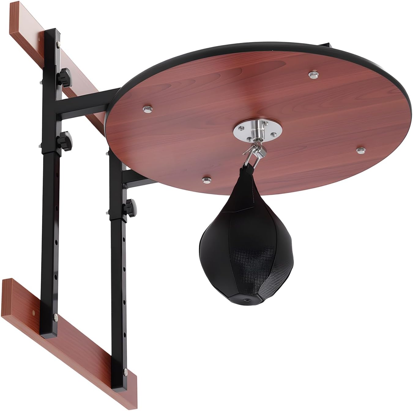 Speed Bag Platform Kit, Heavy Duty Boxing Training Equipment, 360° Swivel Wall Mount Punching Bag Practice Speedbag, Adjustable Height Boxing Speed Ball Full Kit for Home, Gym