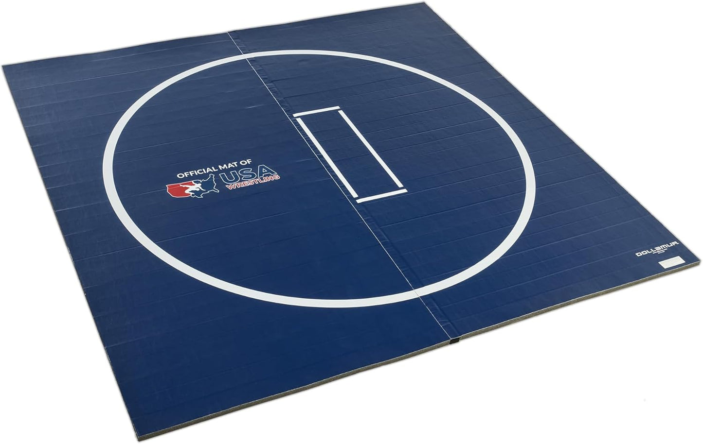 Dollamur 10’x10’x1.25” Wrestling Mat, Black, Home Workouts, Exercise, with Circles, FLEXI-Connect®