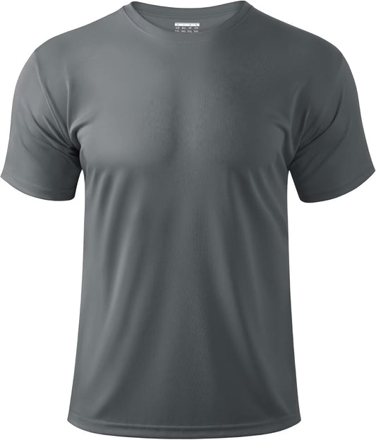 Boladeci Men's Swim Shirt Short Sleeve UPF 50+ Sun Protection SPF UV Moisture Wicking Lightweight Quick Dry Rash Guard