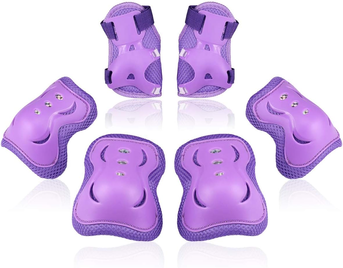 BOSONER Kids/Youth Knee Pad Elbow Pads Guards Protective Gear Set for Roller Skates Cycling BMX Bike Skateboard Inline Skatings Scooter Riding Sports