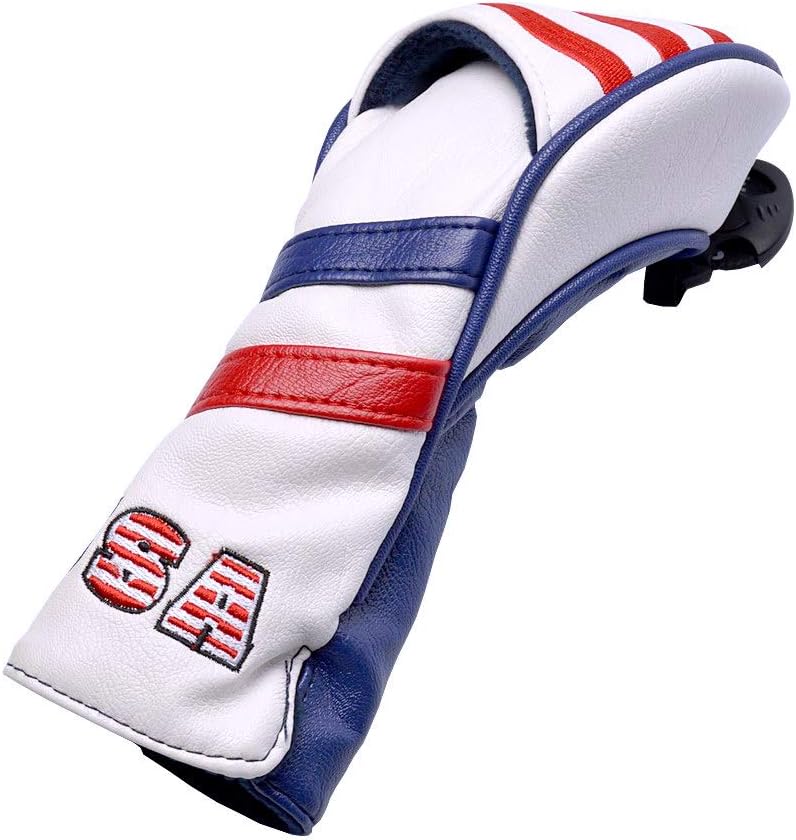GOOACTION USA Golf Club 3 5 Fairway Wood Headcover American Stars and Stripes Flag Synthetic Leather Patriotic Head Covers Protector
