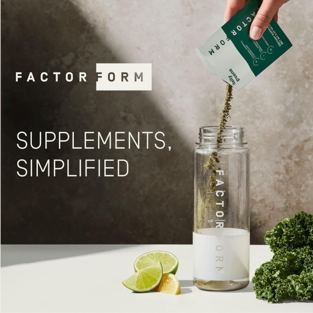 Daily Greens Superfood Powder | 5 Functional Blends for Gut Health | Energy & Immunity Support | Prebiotics, Probiotics, Adaptogens| 30 Packets | Citrus Flavor