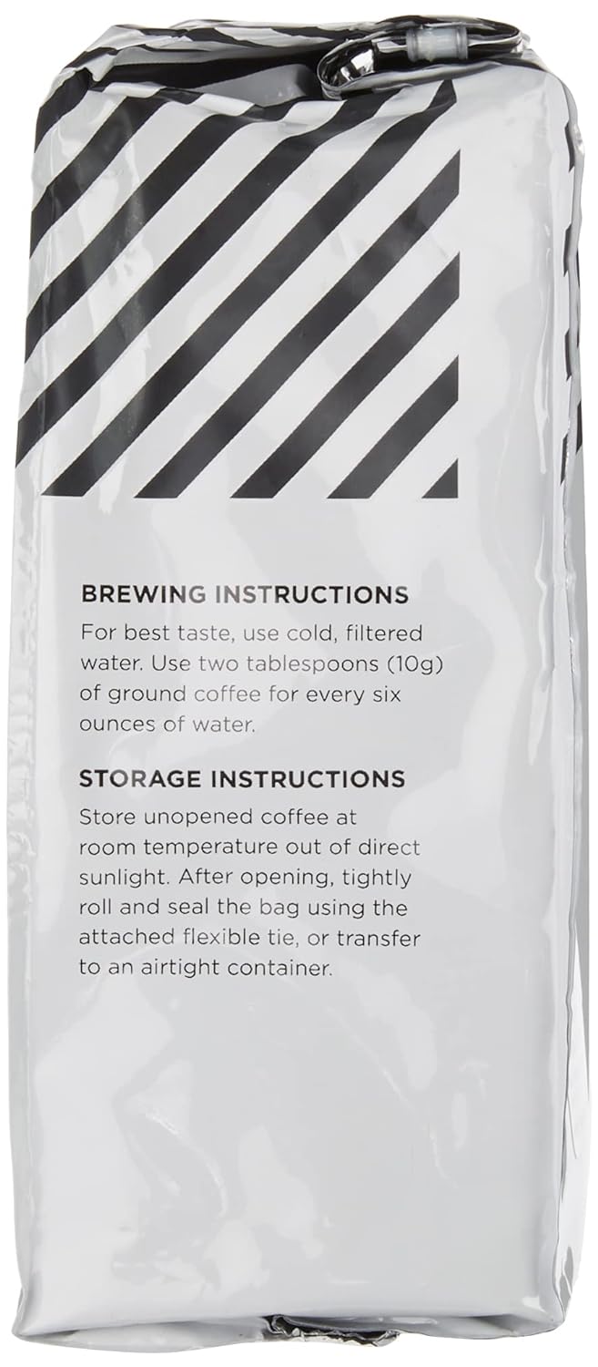 Amazon Fresh Decaf Colombia Ground Coffee, Medium Roast, 12 Ounce