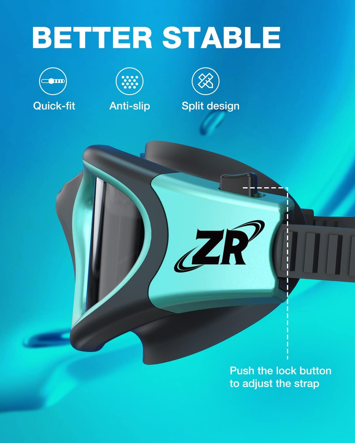 ZIONOR Swim Goggles, G1 MAX Polarized Anti-Fog Swimming Goggles for Men Women