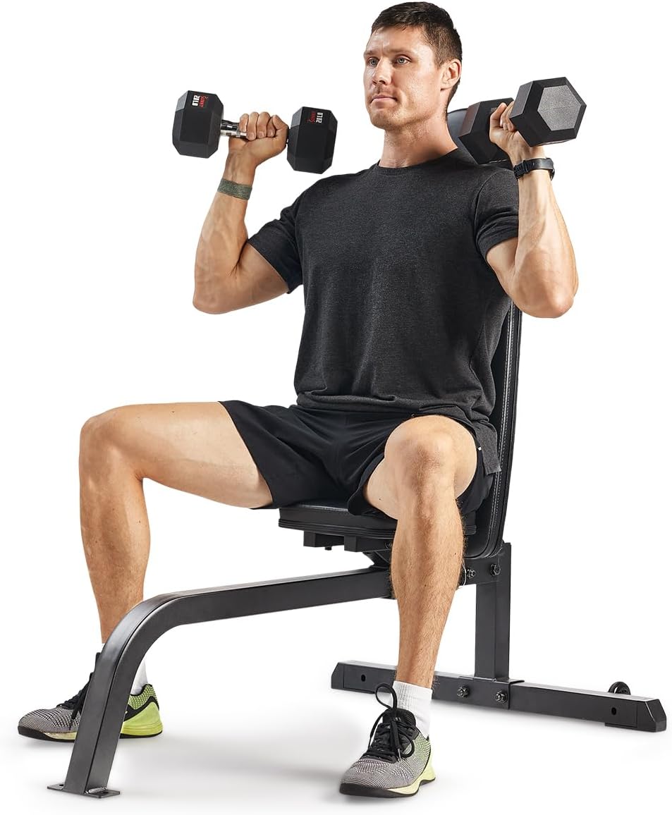 Sunny Health & Fitness Multifunctional Strength Training Home Gym – Complete Workout Equipment with Training Attachments, Optional Squat Stand, Power Rack Cage, Adjustable Incline Bench