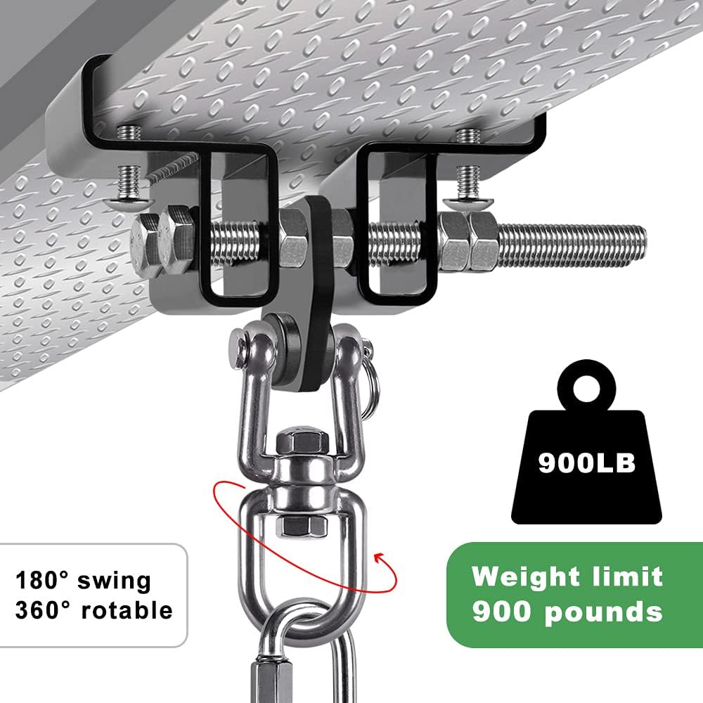 BeneLabel Punching Bag Hanger, Heavy Bag Mount, Boxing Bag Kit, Holder, Wall Mount, Accessories for Beam, 400KG Capacity