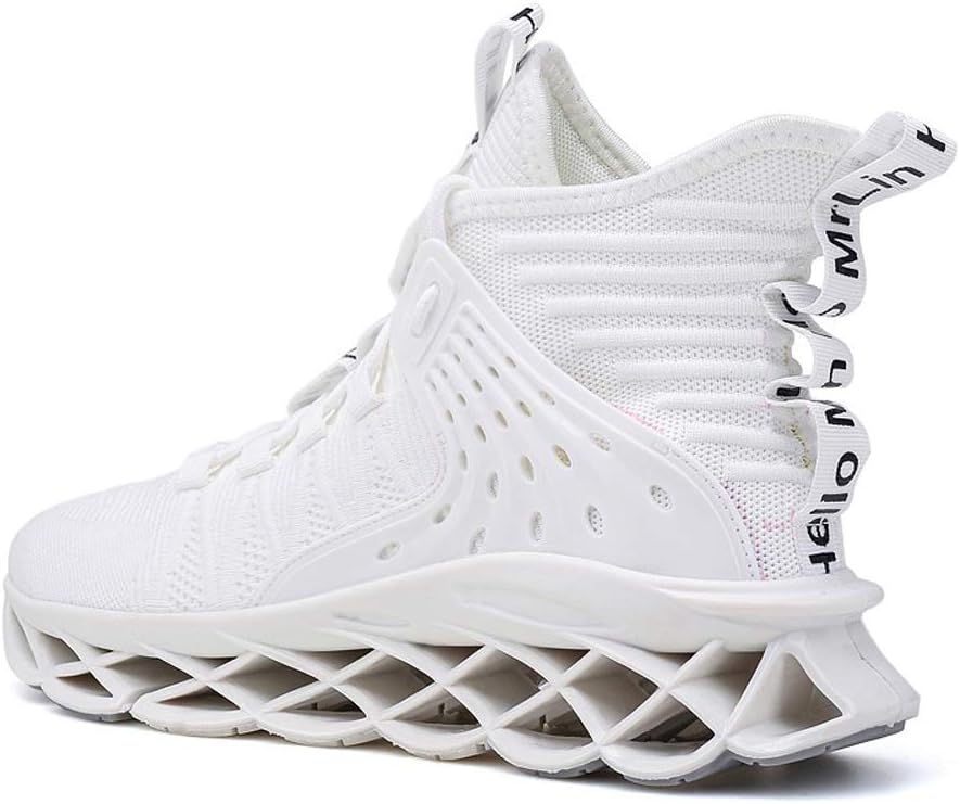 Hello MrLin Men's Running Shoes Non Slip Athletic Tennis Walking Blade Type Sneakers Hip Hop