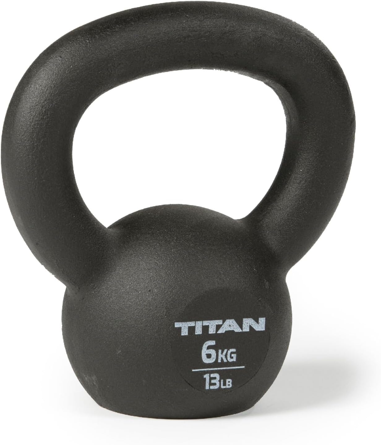 Titan Fitness Cast Iron Kettlebell, Single Piece Casting, KG and LB Markings, Full Body Workout