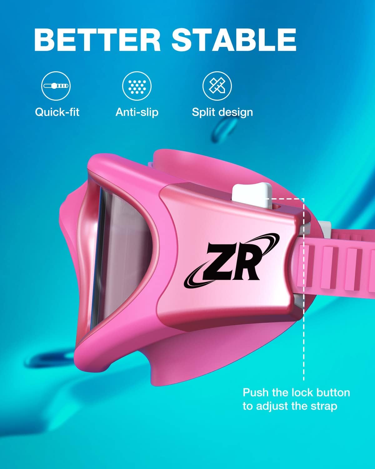 ZIONOR Swim Goggles, G1 MAX Polarized Anti-Fog Swimming Goggles for Men Women