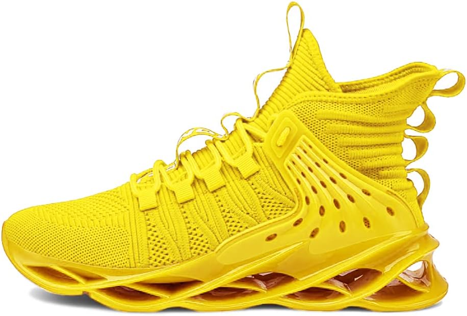 Hello MrLin Men's Running Shoes Non Slip Athletic Tennis Walking Blade Type Sneakers Hip Hop