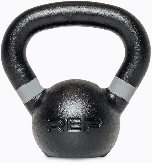 REP Fitness Single Kettlebells 5lb to 50lb Range, Cast Iron, Strength Training, Adjustable Weight, Power Workout Equipment, Home Gym, Free Weights, Dumbbell Alternative, Exercise, Men, Women