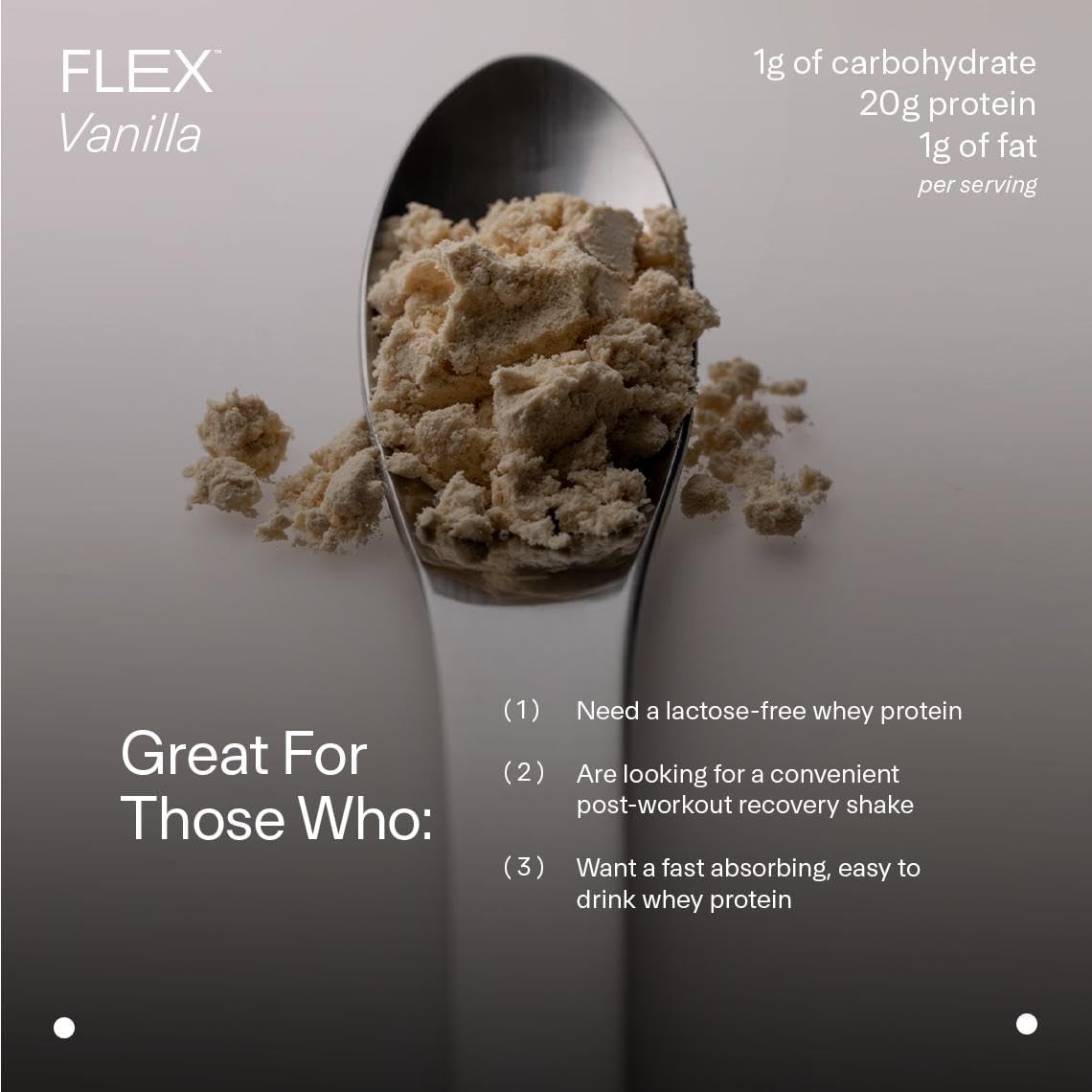 LTH Flex Whey Protein Isolate - Trusted by Life Time Fitness Members - Lactose-Free Protein Powder - NSF Certified for Sport - Low Fat, No Added Sugar & Low Carb - Vanilla (30 Servings)