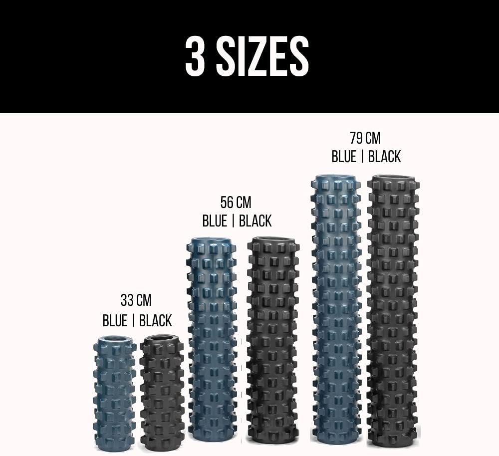 RumbleRoller Original Textured Foam Roller - Deep Tissue, Self Myofacial Release Massage Therapy Roller