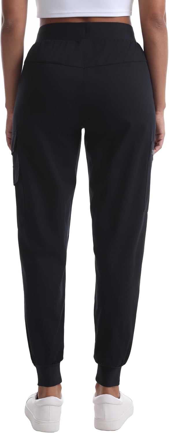 Women's Hiking Pants with Pockets - Travel Lounge Outdoor Quick Drying Lightweight Water Resistant Joggers