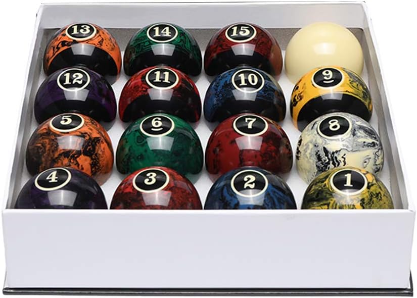 CUPPA Professional Pool Balls/Billiard Balls Set, Complete 16 Balls for Pool Tables
