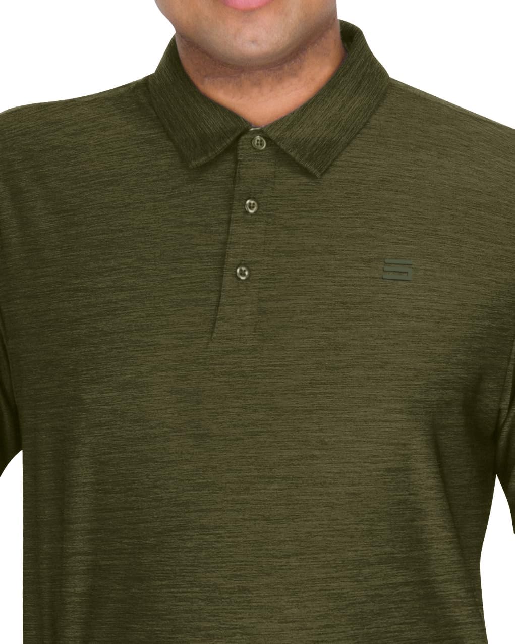 Three Sixty Six Golf Shirts for Men - Dry Fit Short-Sleeve Polo, Athletic Casual Collared T-Shirt