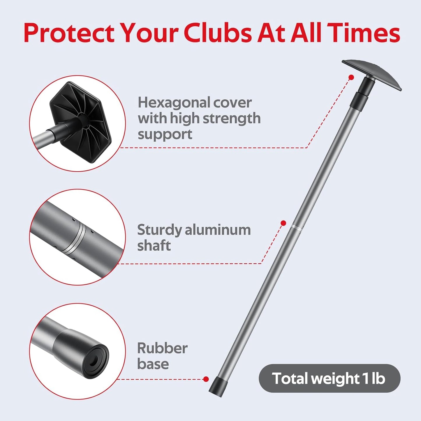 Golf Travel Support Arm,Golf Travel Brace, Golf Travel Protection Kit,Golf Travel Bag Support System (PRO)