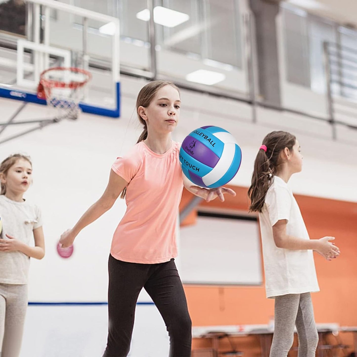 Wuzfully Volleyball Official Size 5,Soft Volleyballs for Backyard Beach Park Play Games Practice Volleyball for Beginner Teenager(Best Gift)