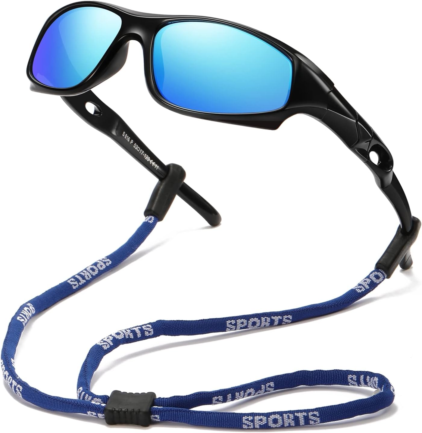 DYLB 3 Pack Flexible Kids Polarized Sunglasses For Boys Girls With Strap, Sport Sunglasses for Children Age 3-10.