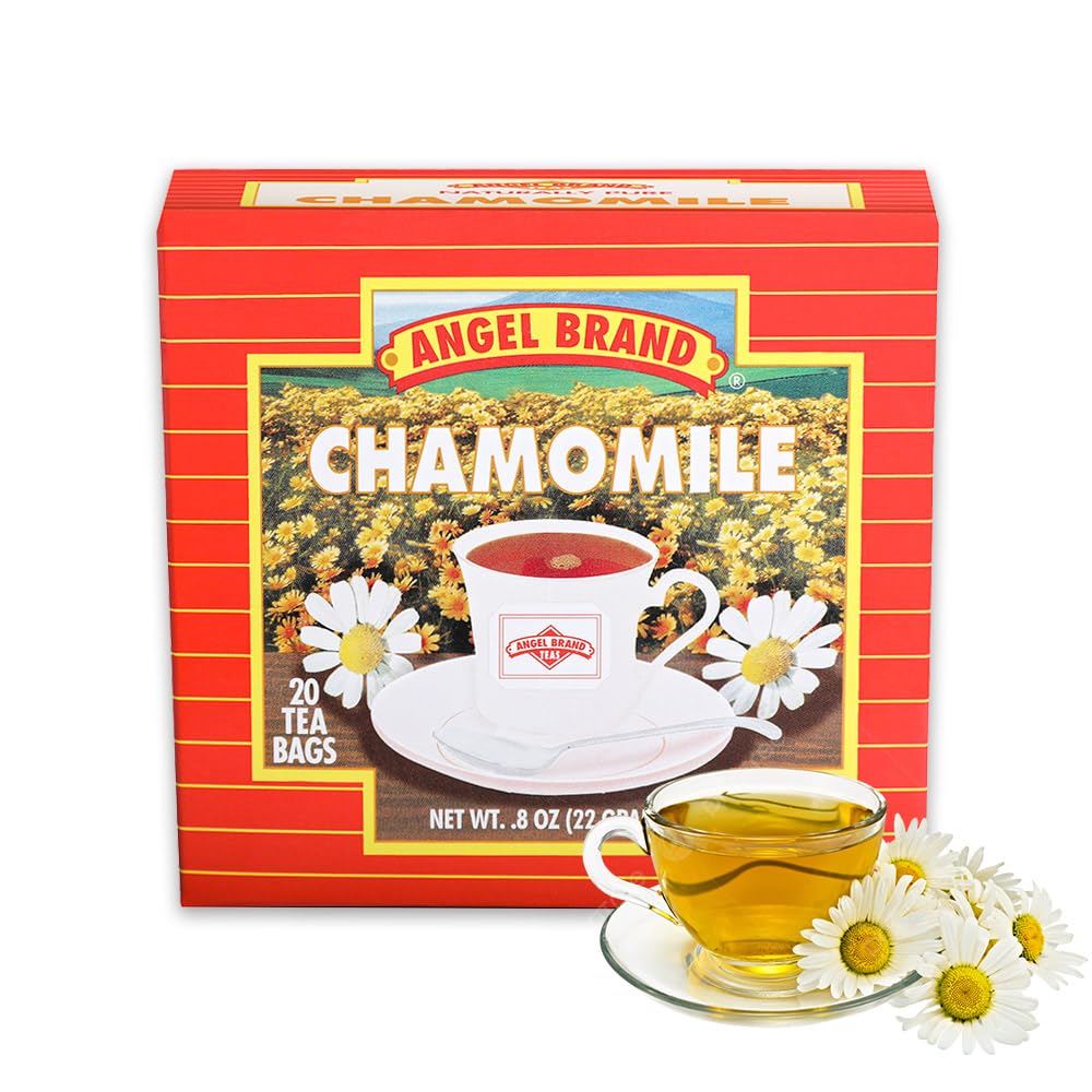 Angel Brand Chamomile Tea Bags, Chamomile Flower Tea for Relaxation & 20 bags