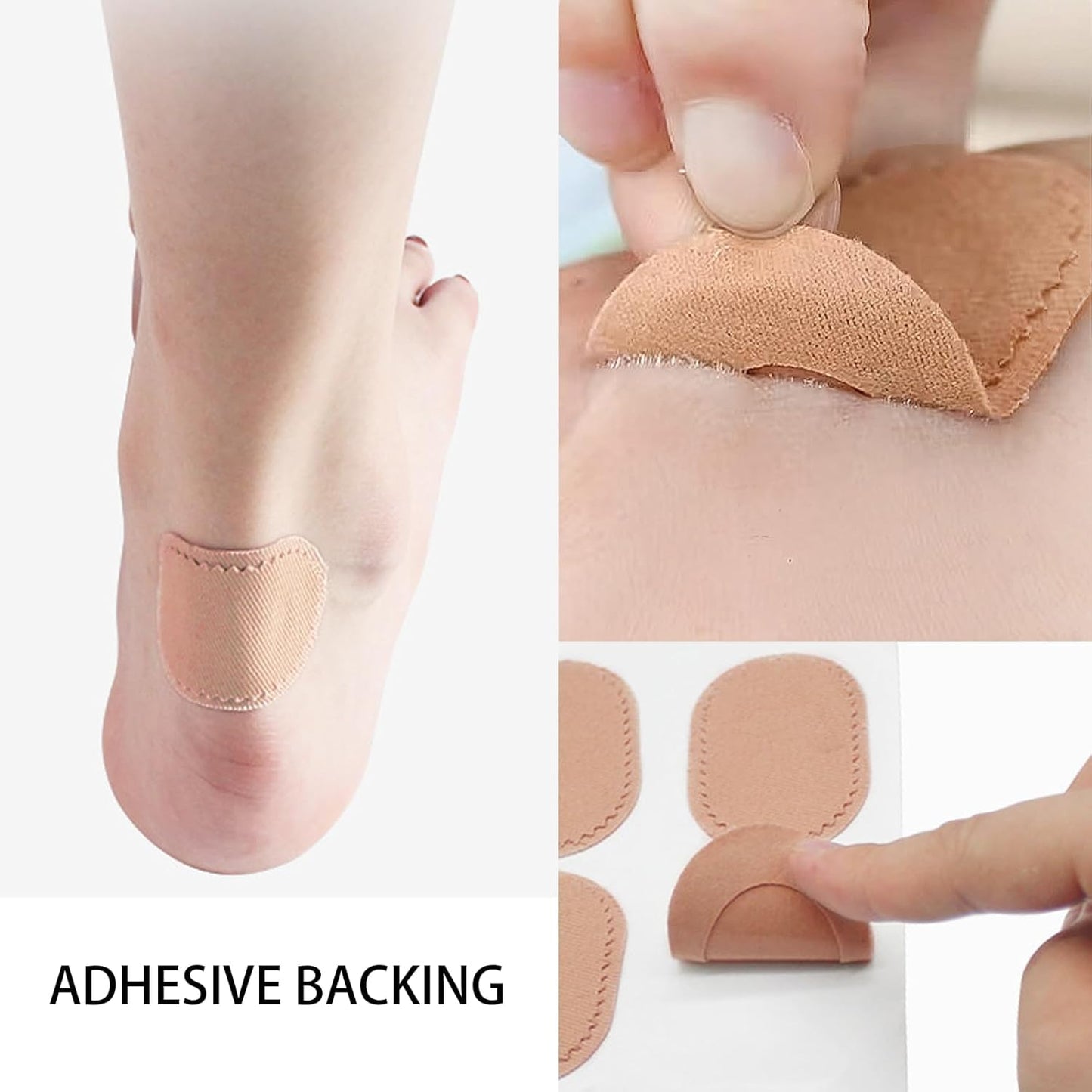 24 Pcs Foot Callus Toe Oval Cushions Pad Protector Corn Patches Shoe Accessories Fabric Feet Heel Toe Protector