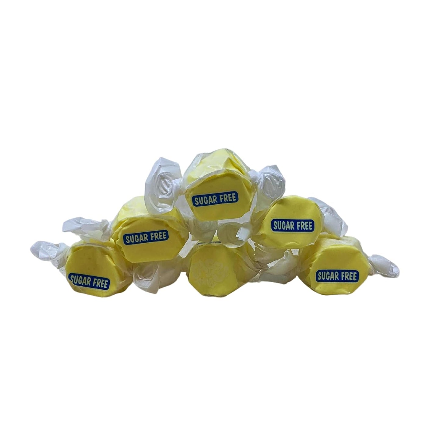 Sugar Free Banana Salt Water Taffy - 1lb (16oz) Bulk Bag Individually Wrapped Soft & Chewy Nut Free, Gluten Free,Diabetic & Keto Friendly Gourmet Candy For Taffy Lovers