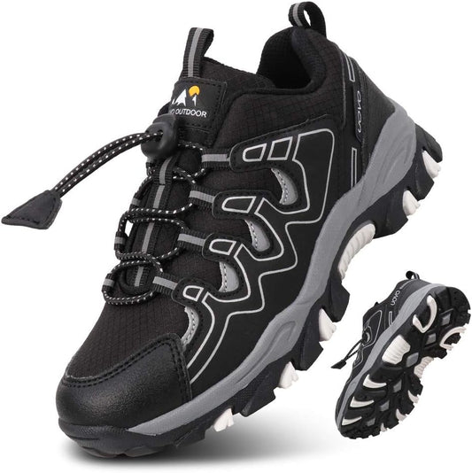 Boys Girls Hiking Trail Shoes Waterproof Slip Resistant Outdoor Trekking Walking Running Sneakers(Little/Big Kids)