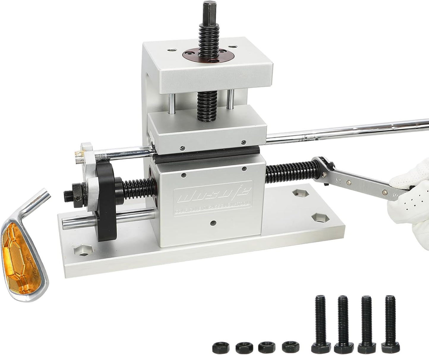 Golf Club Grip Kit Shaft Ferrules Head Removal Machine Works Shaft Puller Fitting Workshop Separator Repair Tools for All Club Shafts and Driver Iron Wedge Putter Heads Simple to Operate Golfer