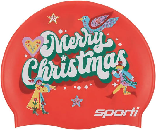 Sporti Silicone Swim Cap for Kids, Unisex Youth Swimming Cap, Protection Bathing Caps for Your Children, Aged 2-10