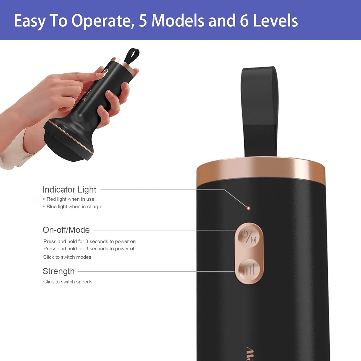 Handheld Cellulite Massager, Body Sculpting Machine, Rechargeable & Cordless, Stomach Fat Massager With 8 Massage Heads 2 Mesh Covers, Massage Abdominal Belly Thighs Butt Neck for Women Men at Home