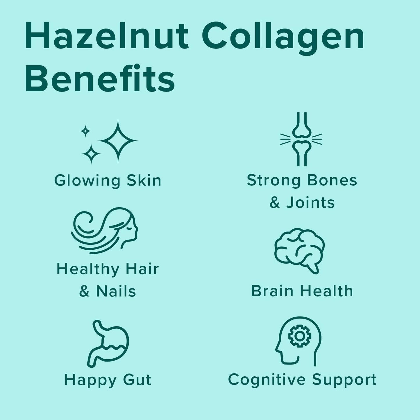 Further Food Hazelnut Collagen Peptides Powder with Lion’s Mane Mushroom, Grass-Fed Hydrolyzed Type 1 & 3 Protein, Gut Health + Joint, Hair, Skin, Nails, Paleo Keto Sugar-Free 9.88 oz