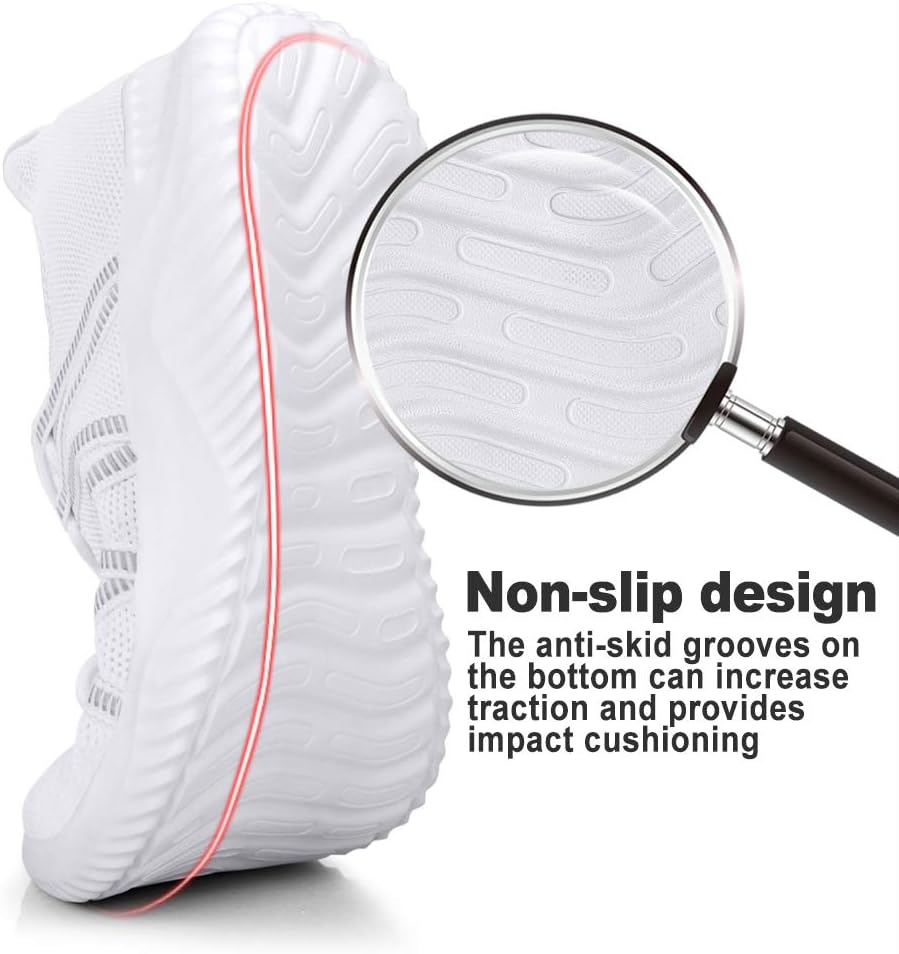 Feethit Mens Slip On Running Shoes Breathable Lightweight Comfortable Fashion Non Slip Sneakers for Men