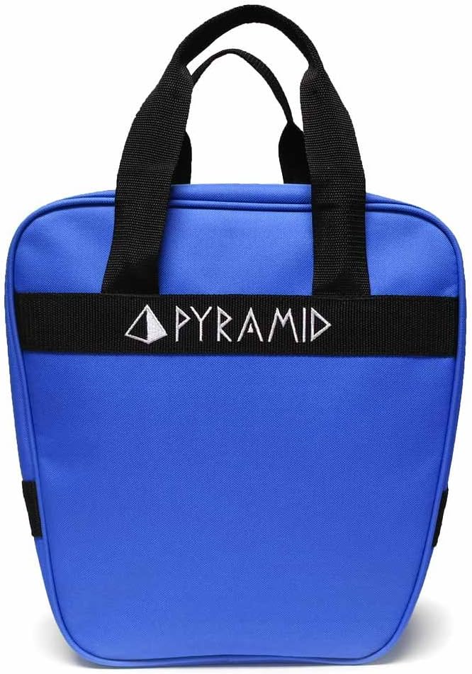 Pyramid Prime One Single Tote 1 Ball Bowling Bag with Large Padded Foam Bowling Ball Holder - Holds A Pair of Bowling Shoes (Up To US Mens Size 10)