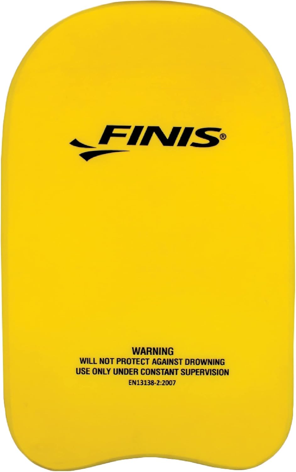 FINIS Foam Kickboard for Swim Training - Builds Leg Strength - Soft EVA Foam - Comfortable Grip - Yellow