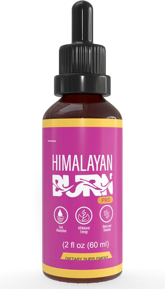 Himalayan Burn Pro Dietary Supplement, 2 fl oz, Natural Energy Blend, 60 Servings (1)