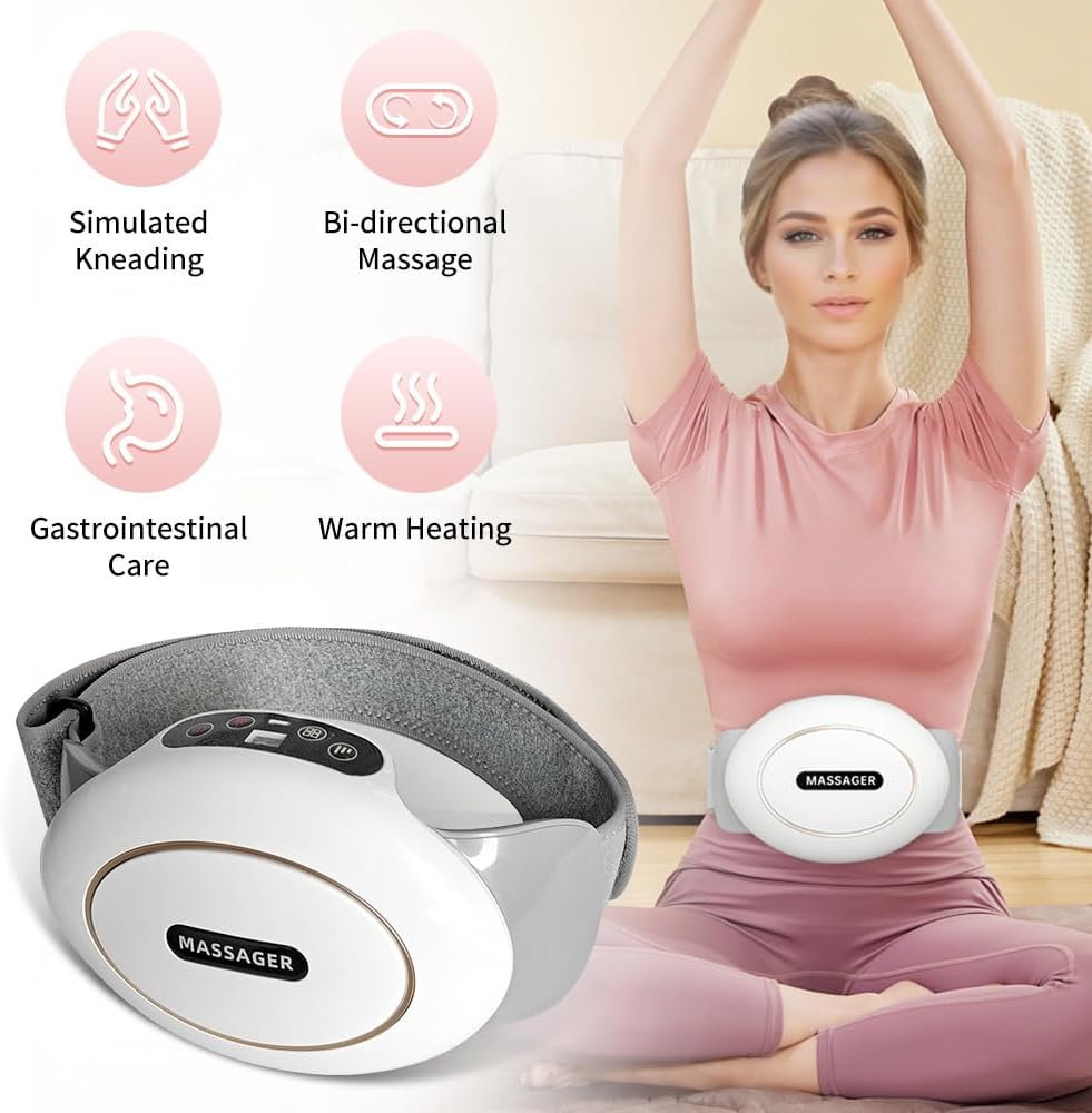 Abdominal Massager, Stomach Massage for Digestion, Stomach Relaxation, and Digestive Relief - Belly Cellulite Massager for Flattening Belly, Gas, Bloating, and Constipation