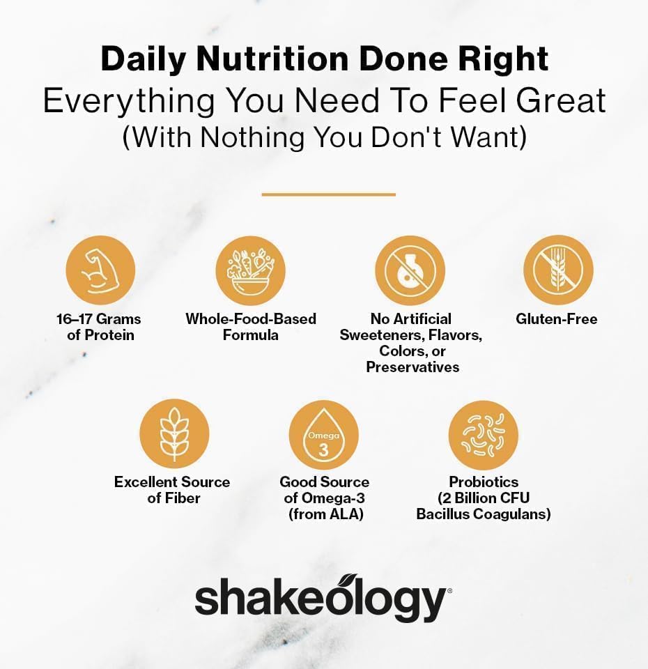 Shakeology Sampler Pack Vegan Protein Powder, Gluten Free Superfood Protein Shake with Supergreens, Probiotics for Gut Health, Adaptogens, Vitamins, 16g Plant Protein per Serving