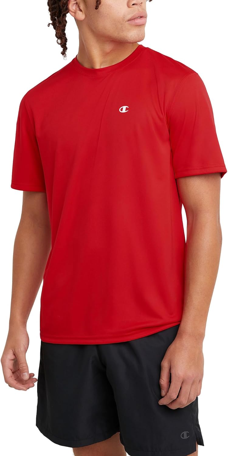 Champion Men's T-shirt, Sport Tee, Moisture Wicking, Anti Odor, Athletic T-shirt for Men (Reg. Or Big & Tall)