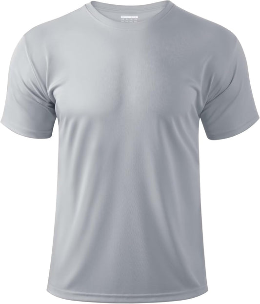 Boladeci Men's Swim Shirt Short Sleeve UPF 50+ Sun Protection SPF UV Moisture Wicking Lightweight Quick Dry Rash Guard