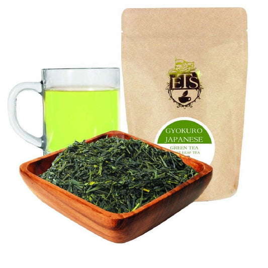 Gyokuro Japanese Green Tea Loose Leaf | Premium Shade-Grown Steamed Green Tea from Japan | Smooth Umami Flavor | Tender Handpicked Spring Leaves | 4oz Resealable Freshness Pouch