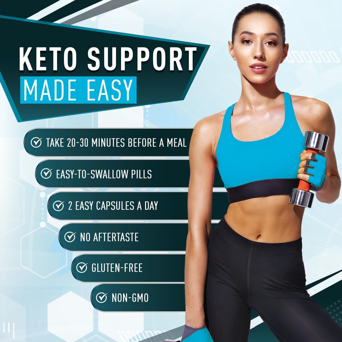 Purely Optimal Keto BHB Capsules – Exogenous Ketone Pills for Ketosis Support, Sustained Energy, Focus & Metabolism – for Women & Men, 60 Capsules